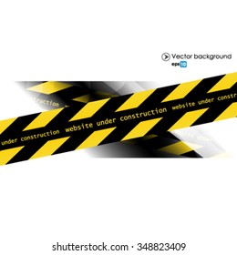 Illustration of a website under construction sign