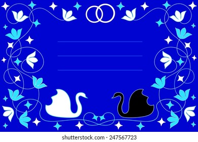 Illustration wedding invitations 