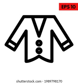Illustration of wedding suit icon
