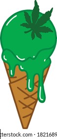 Illustration von Unkrauteis auf Vektorgrafik