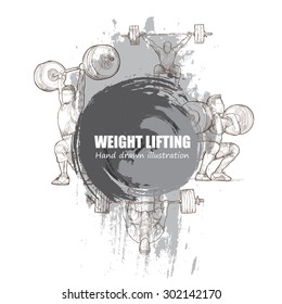 Illustration of Weight Lifting.