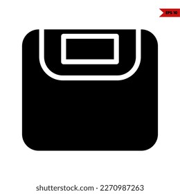 illustration of weight scales glyph icon 