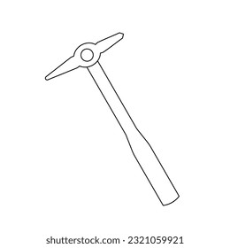 Es ist eine Illustration eines Schweißhammers.