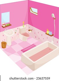 Illustration of a well appointed bathroom