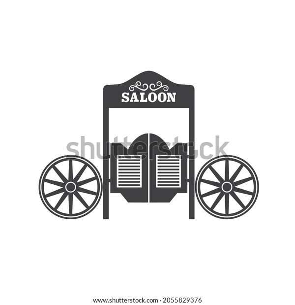 Illustration Western Saloon Vector Art Stock Vector (Royalty Free