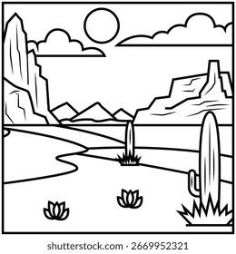 La ilustración del Western Side Desertcore