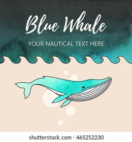 Illustration of whale