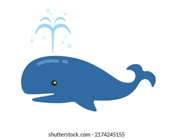 Illustration of a whale, wiping salt.