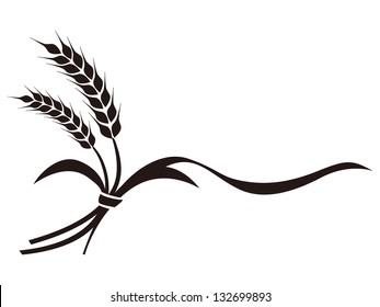 The illustration of wheat