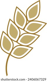 An illustration of a wheat stalk