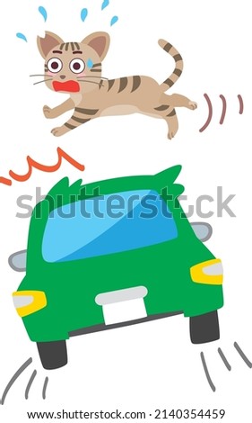 Illustration which promotes communally owned cat and speed attention.