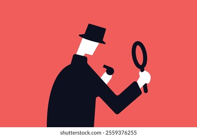 Illustration of a whistleblower portrayed as whistleblower or spy