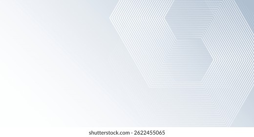 Illustration weißer abstrakter Hintergrund mit dynamisch gewellter Sechsecktextur. geeignet für Tapete abstract