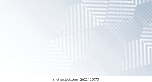 Fondo abstracto blanco de la ilustración con la textura ondulada dinámica del hexágono. conveniente para el arte simple del diseño abstracto del Fondo de pantalla