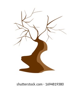 illustration of a white background tree