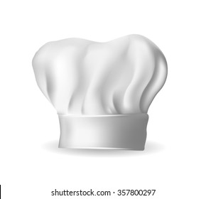 Illustration of white chef hat for bakers