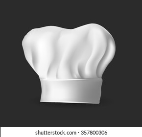 Illustration of white chef hat for bakers