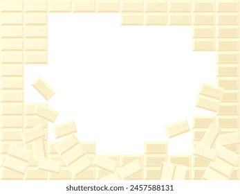 illustration of white chocolate background