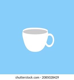 Illustration einer weißen Kaffeetasse