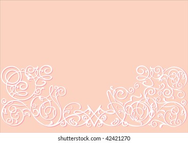 ilustración con diseño blanco aislado en fondo beige