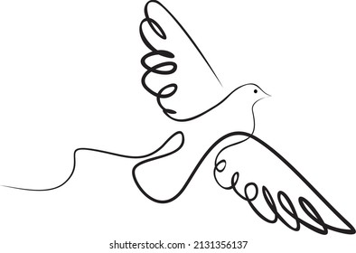 illustration of a white dove of peace with an olive branch