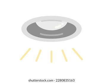 Ilustración de una luz blanca deslumbrante.