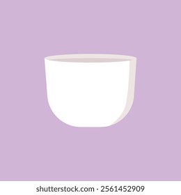 illustration of a white flower pot