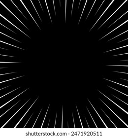 Illustration of white gradient focus lines