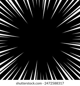 Illustration of white gradient focus lines
