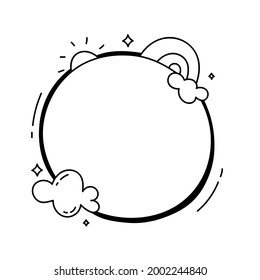 illustration of a white layout with unique ornaments