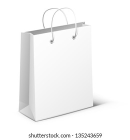 Illustration of white package isolated on white background. vector