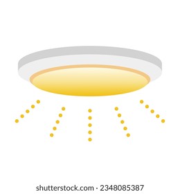 It is an illustration of white sealing light, all lights.