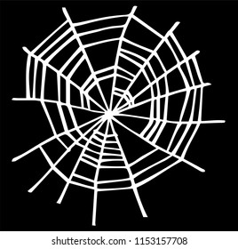 Illustration of White spider web 