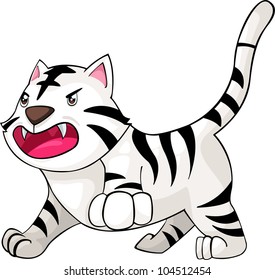illustration White Tiger vector file