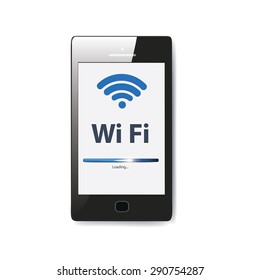 illustration. wifi connection