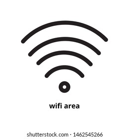 illustration of a wifi icon for creative logos or other pattern needs. illustration of the wifi area sign, the vector can be edited. web icon, logo design