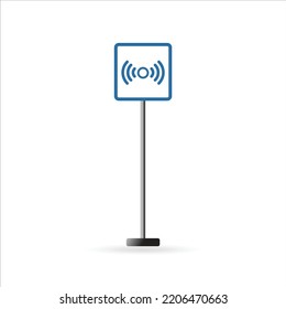 illustration of a wifi sign can be used as an icon