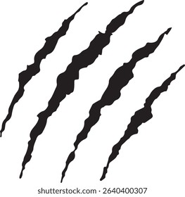 illustration of wild animal claw marks