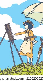 Illustration from The Wind Rises