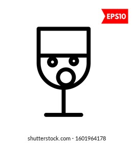 illustration of wine flat icon