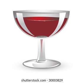 Illustration of a wine glass.