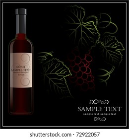 Illustration wine red