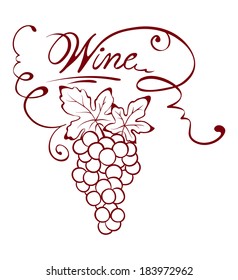 Illustration -- wine title