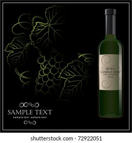 Illustration wine white