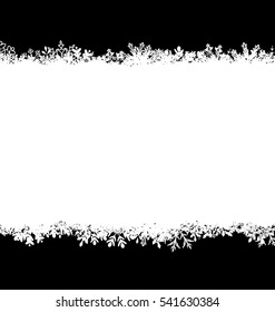Illustration Winter Abstract Background with Snow. Christmas Snow Surface - Vector