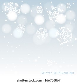 Illustration of winter background.