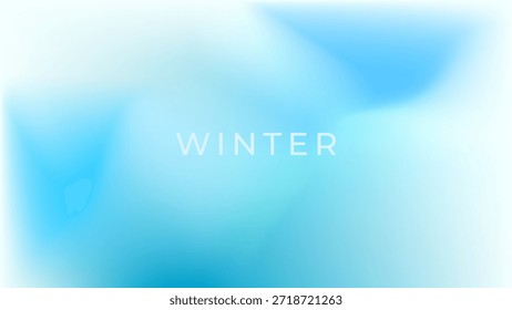 ILLUSTRATION WINTER BACKGROUND LANDSCAPES GRADIENT MESH BLUE COLOR CHRISTMAS DESIGN GODD FOR FLYER, BANNERS, PRINT, WEBSITE, WALLPAPER, COVER DESIGN, GREETING CARD