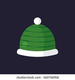 An illustration of winter beanie icon