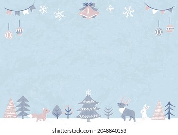 illustration of winter and christmas 