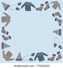 
illustration - winter clothes